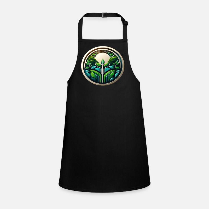 Logo Eco Tech Nature et numérisation Tablier Enfant