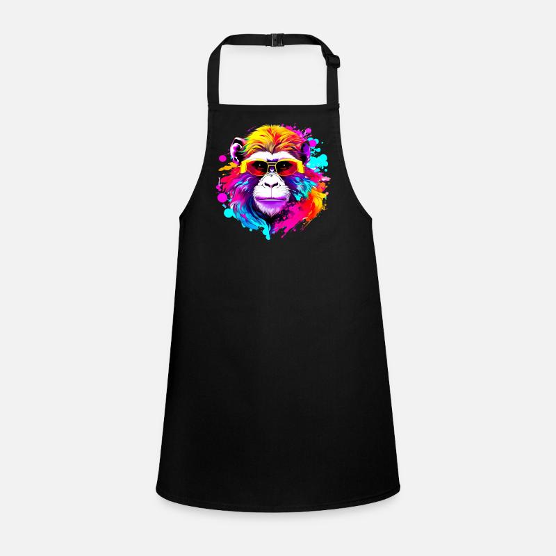 Fancy Macaque #1 Children's Apron