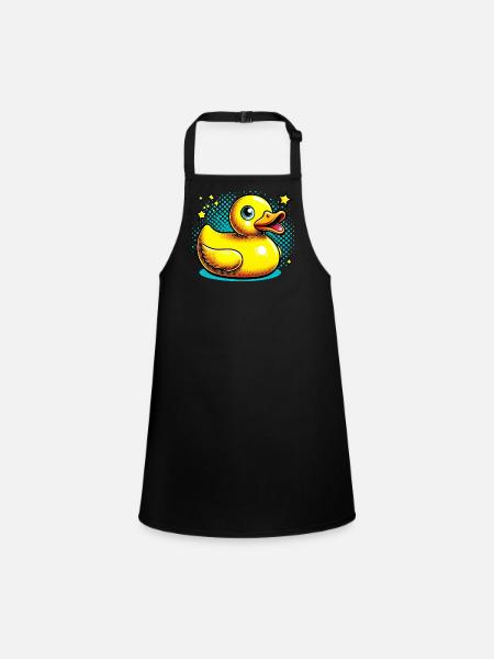 Caneton Canard Canard - Tablier Enfant - noir - Devant