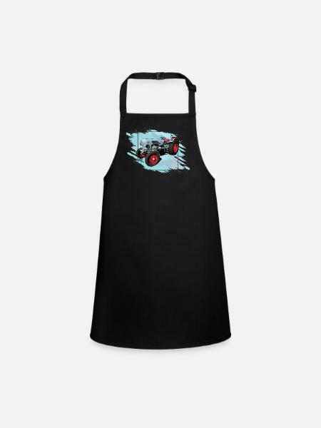 The Tiger EM 235 - Children's Apron - black - Front