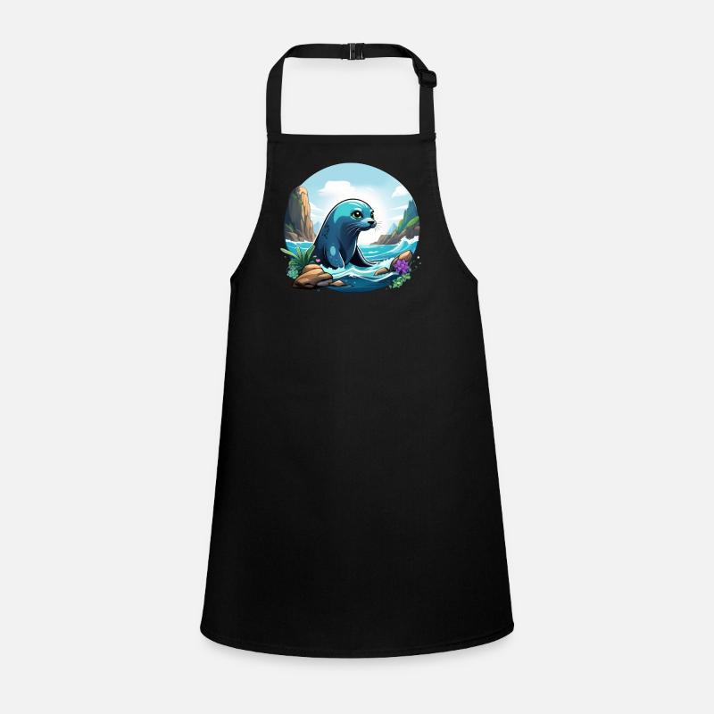 Seal on the coast Children's Apron