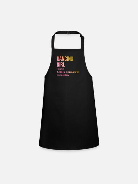 Dancer - Children's Apron - black - Front