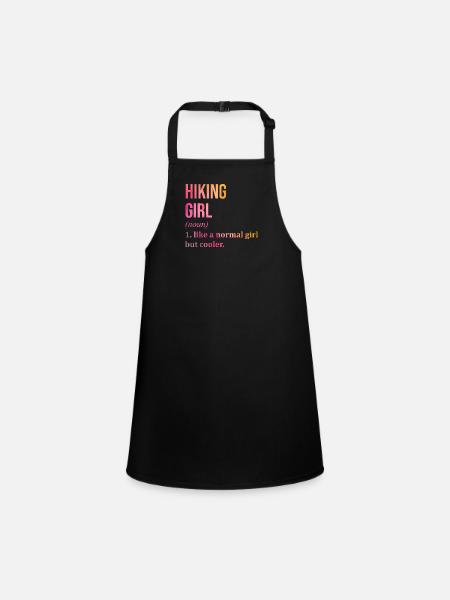 Hike - Children's Apron - black - Front