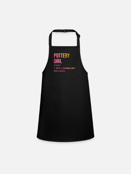 Poterie Poterie Poterie - Tablier Enfant - noir - Devant
