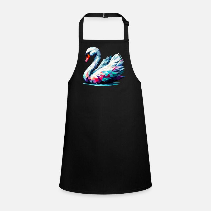 Polygonal Swan Children's Apron