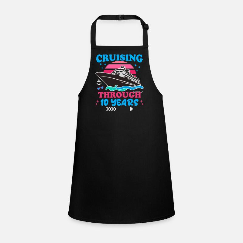 Cruising Through 10 Years Wedding Anniversary Children's Apron