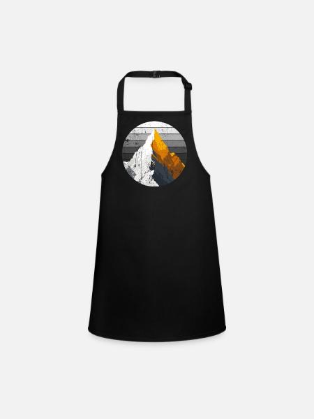 Gradient Peak Summit - Children's Apron - black - Front