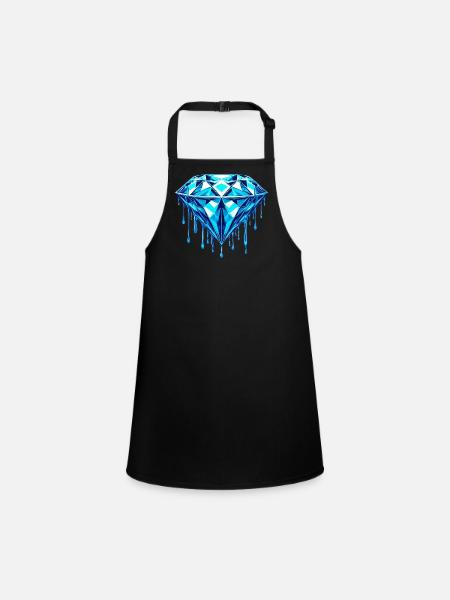 Diamant - Tablier Enfant - noir - Devant