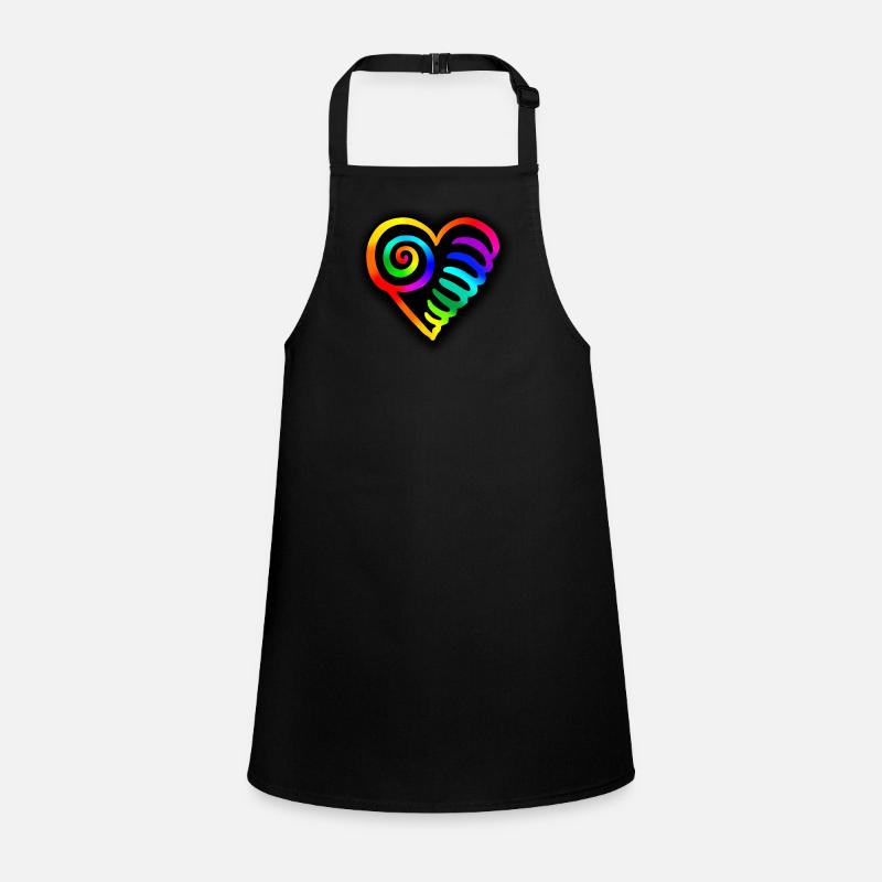 Coeur Arc-en-ciel Tablier Enfant