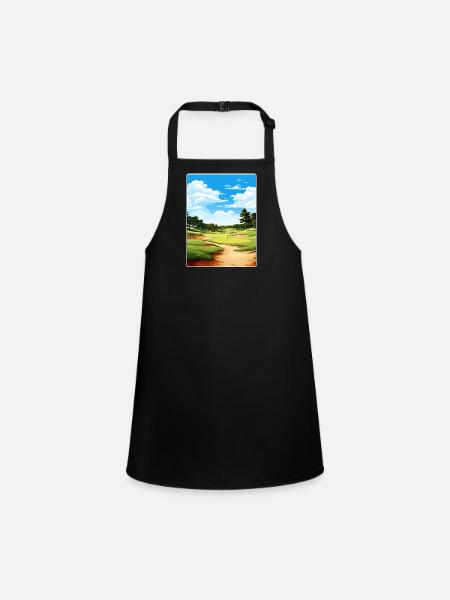 Quali Hollow Golf Club Travel Poster Souvenir WPA - Children's Apron - black - Front