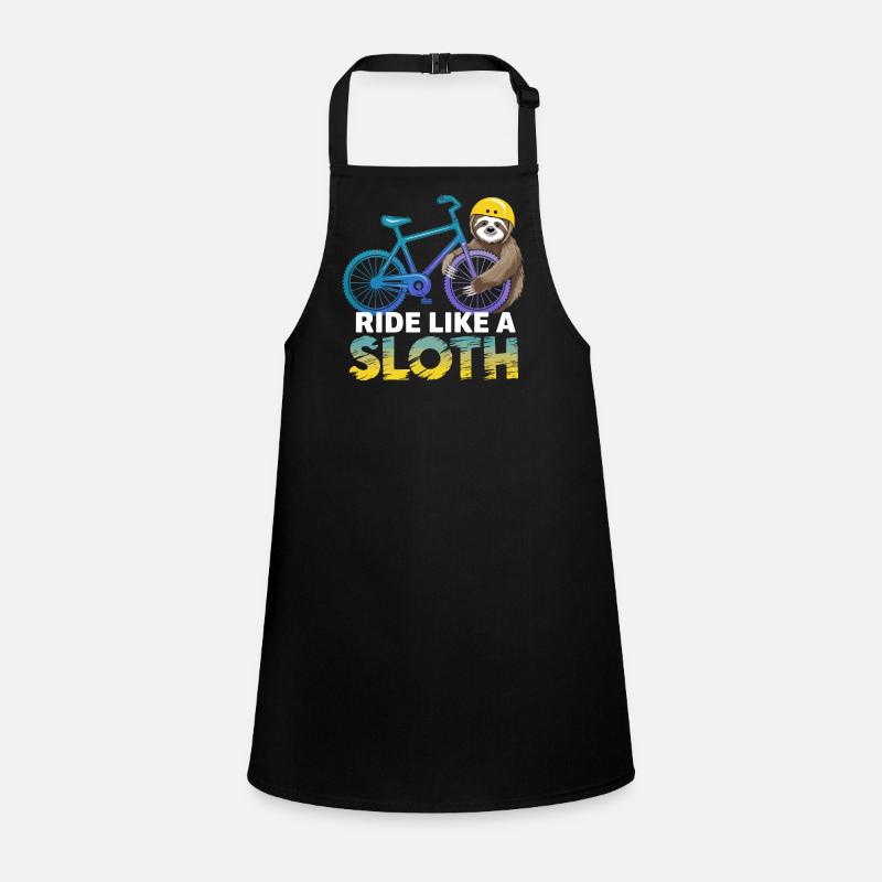 Sloth Biker with Helmet Children's Apron