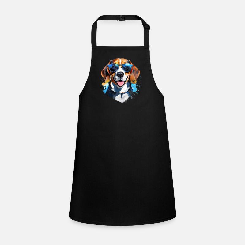 Beagle with sunglasses Children's Apron