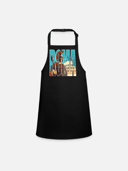 ROMA - Children's Apron - black - Front