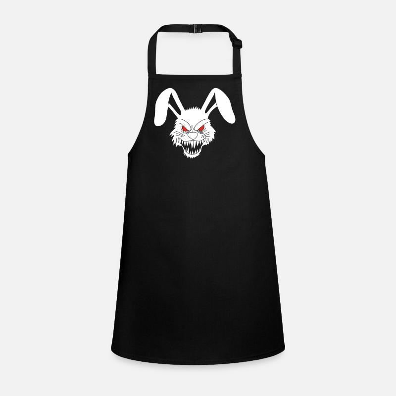 Demonic White Rabbit Children's Apron