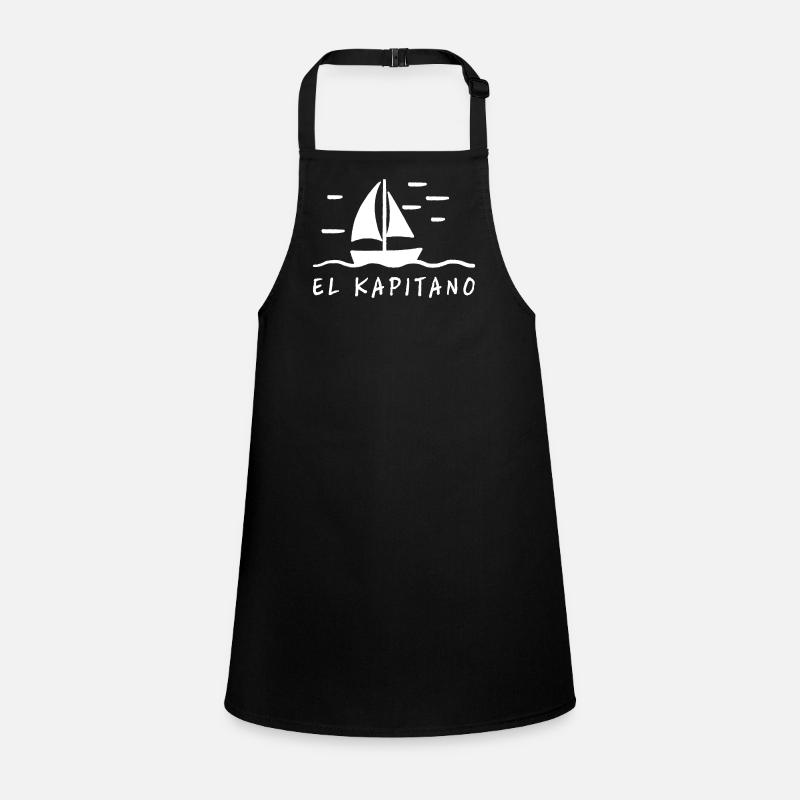 El Kapitano Sailing Dictons Bateau Skipper de mer Tablier Enfant
