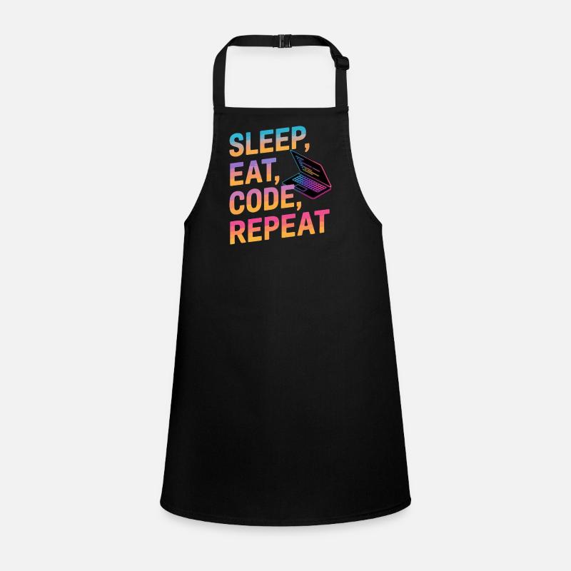 Dormir, manger, coder, répéter Tablier Enfant