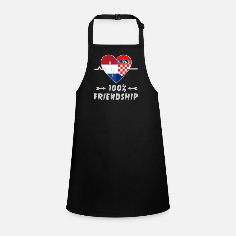 Netherlands and Croatia 100% friendship Children's Apron