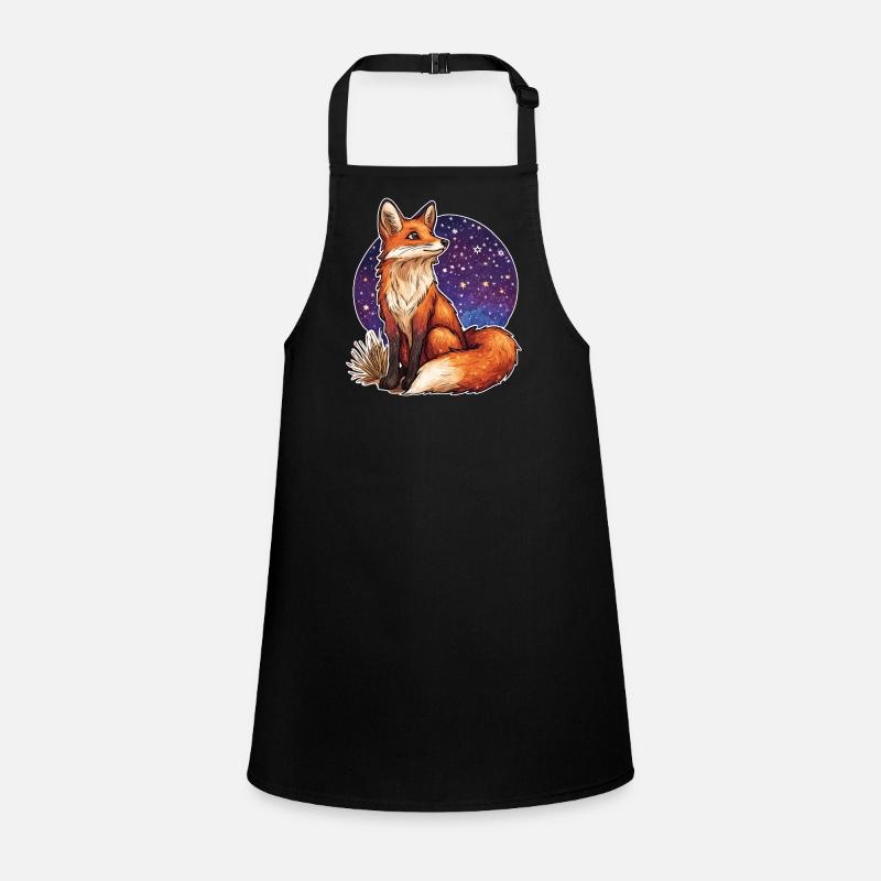 Fox and starry sky Children's Apron