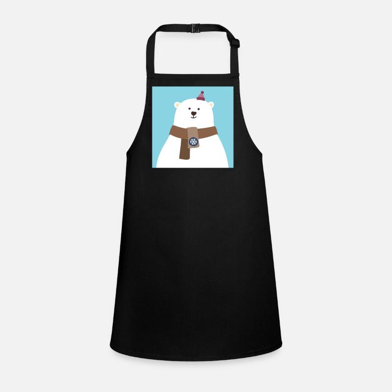 Poster Polar Bear North Pole Bear Snow Winter Cool Children's Apron