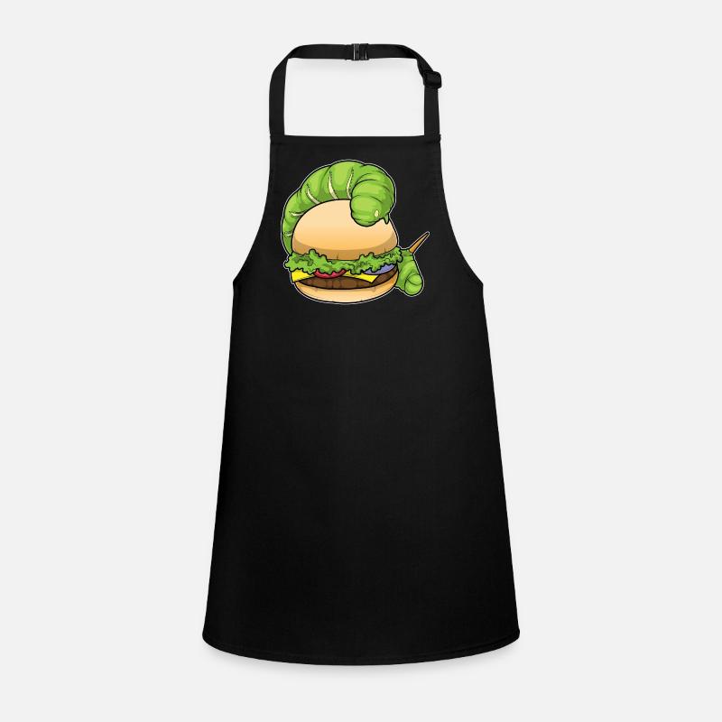Caterpillar Cheeseburger Children's Apron