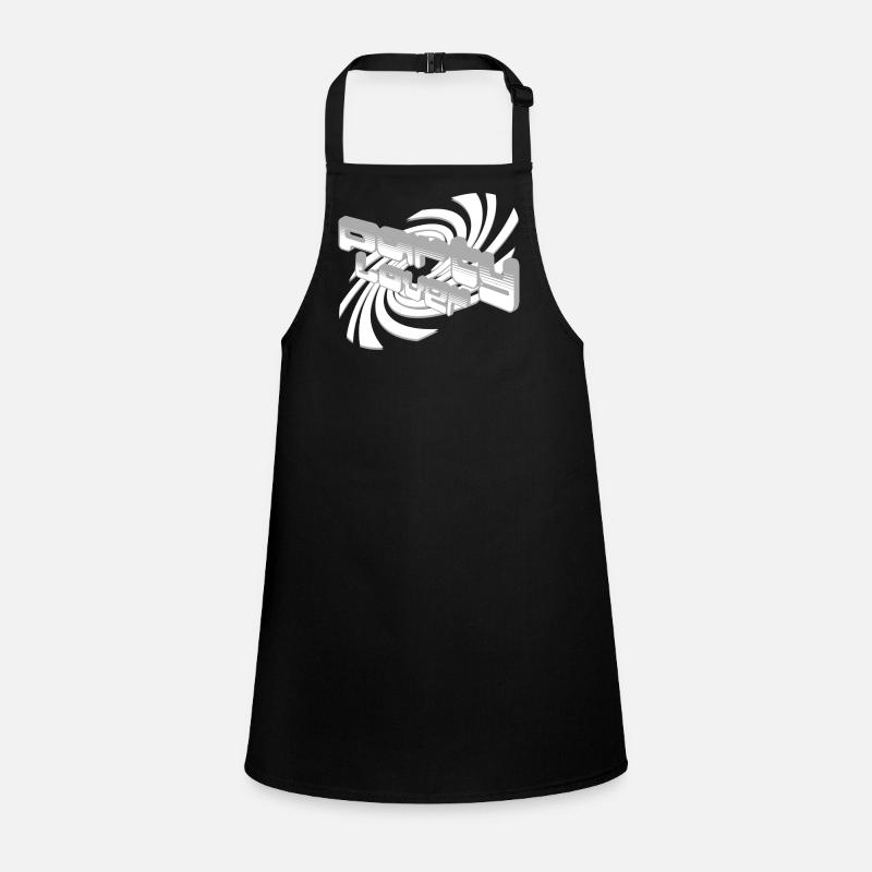 3D Sound Waves Font Design Children's Apron