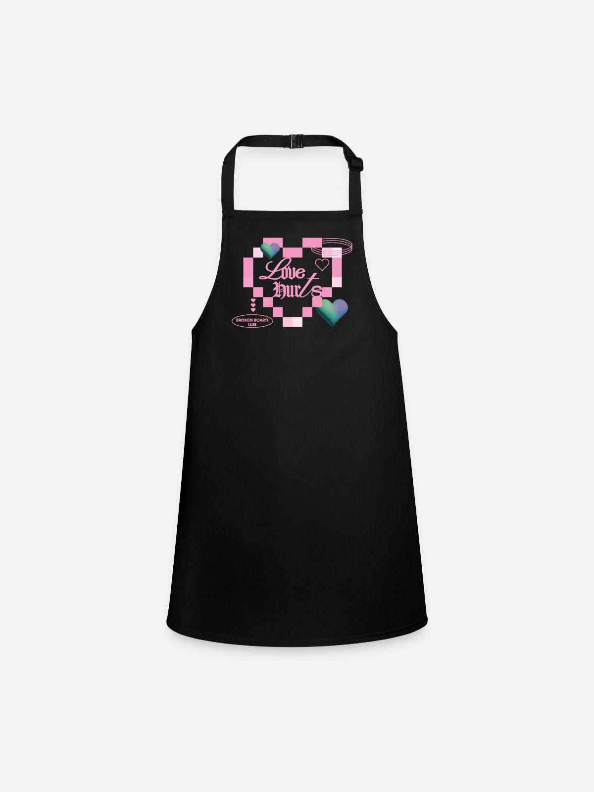 Love hurts - Children's Apron - black - Front
