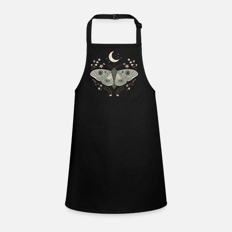 Whimsical Moth Illustration Children's Apron