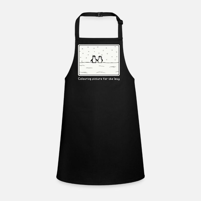Coloring page for the lazy Children's Apron