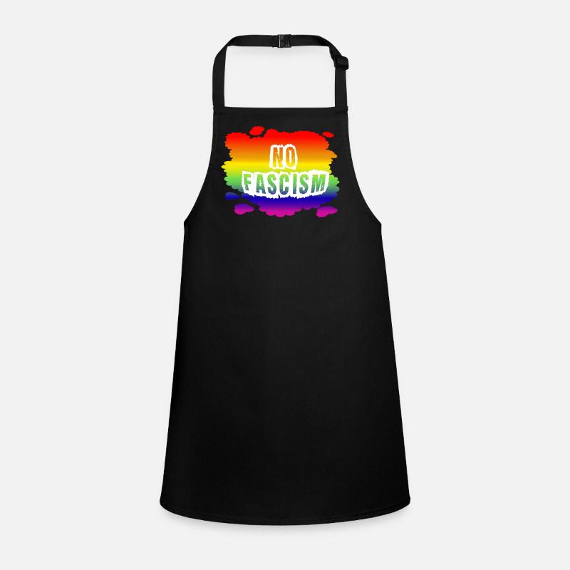 Stop AfD against right, democracy, diversity, left Children's Apron