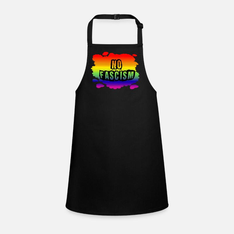 Stop AfD against right, democracy, diversity, left Children's Apron