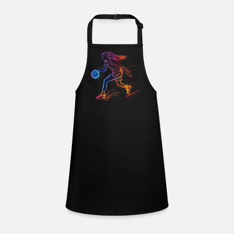 Basketball Player Sketch Children's Apron
