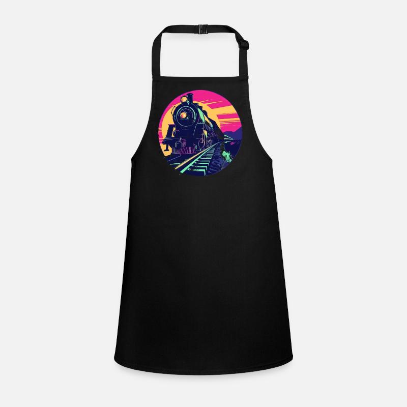 Railway Illustration Children's Apron