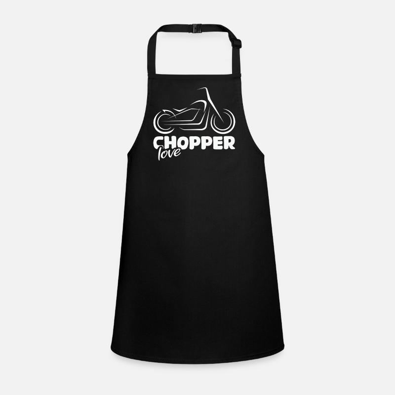 Chopper Liebe - Motorrad Fan Design Schürze für Kinder