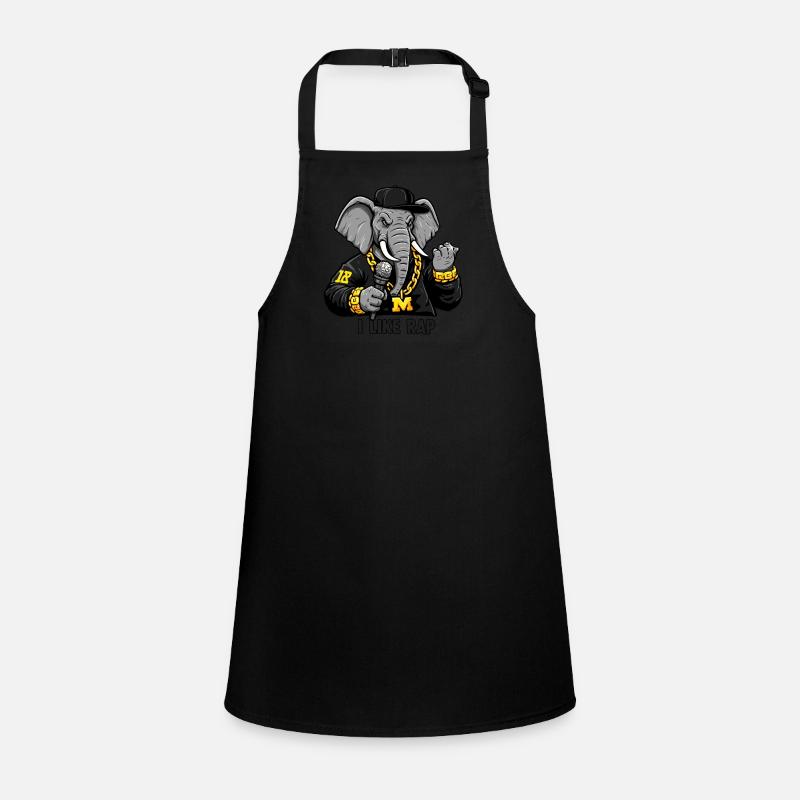 Éléphant Rappeur : Style Rap et Attitude ! Tablier Enfant