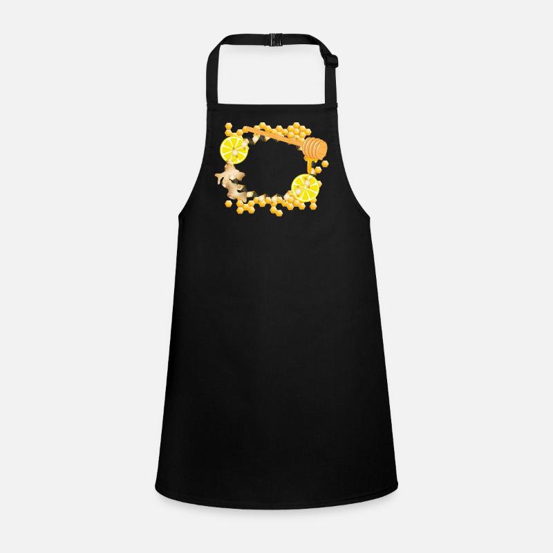 Ginger-Lemon-Honey Frame – Feel-Good Motif Children's Apron