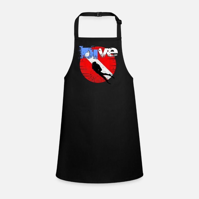American Diver Down Flag Children's Apron