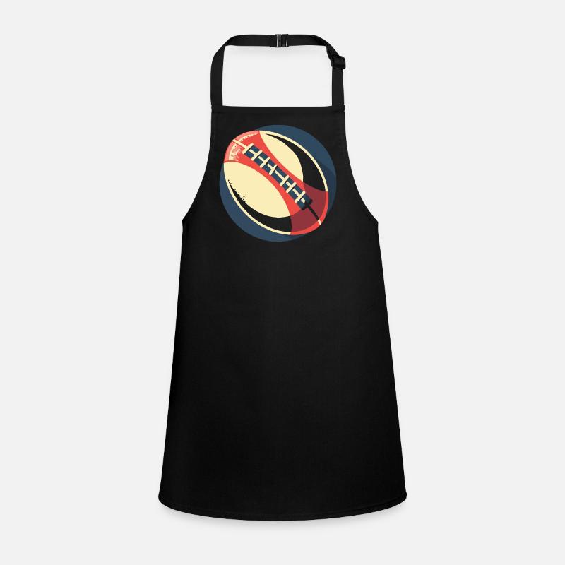 Rugby Ball Graphic Children's Apron