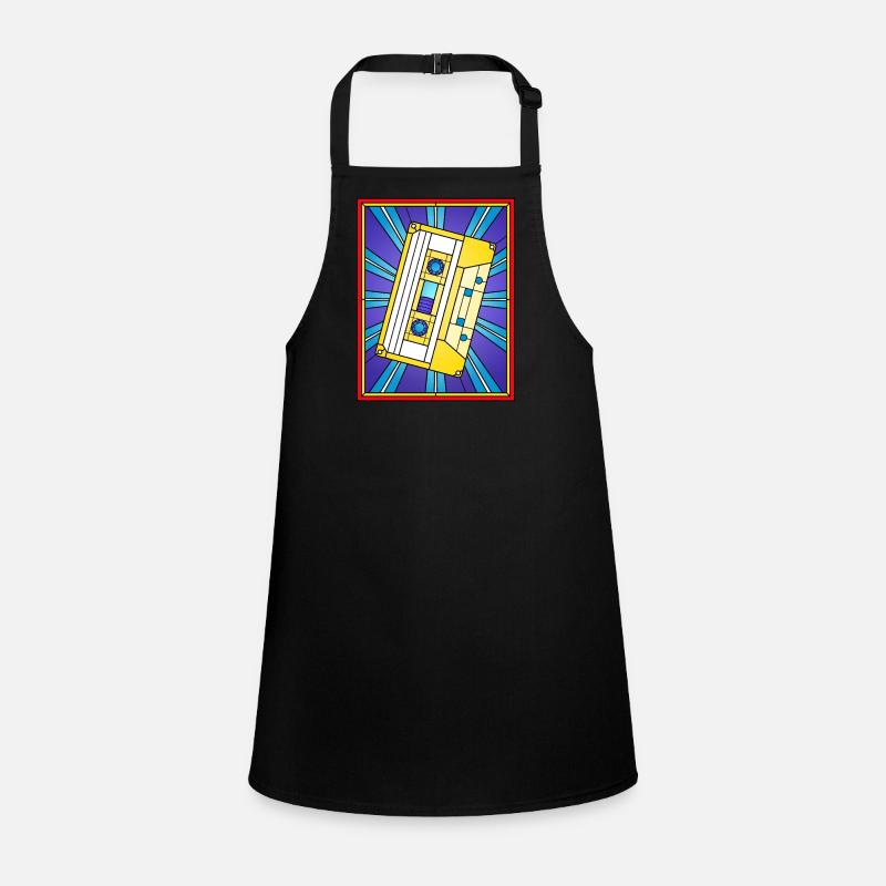 Retro Kassette Pop Art Design Schürze für Kinder