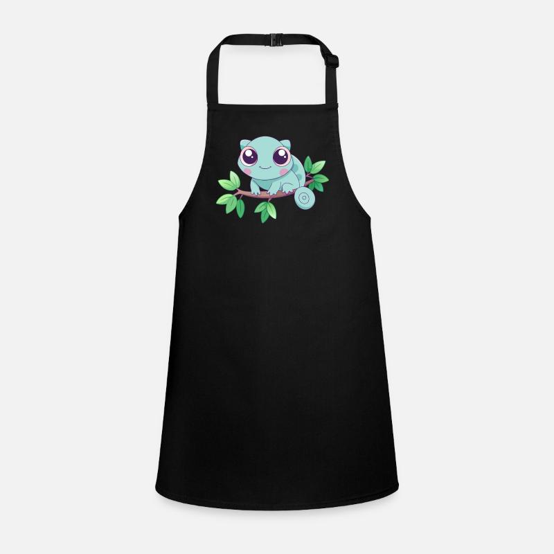Baby Turquoise Chameleon on a Branch Children's Apron