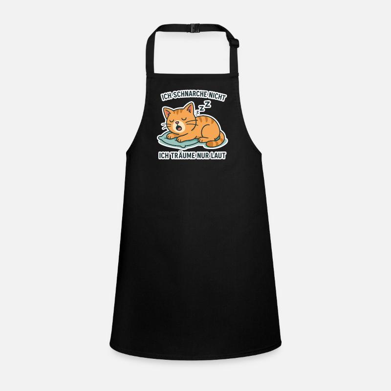 Chat ronflant - Motif de sommeil amusant Tablier Enfant