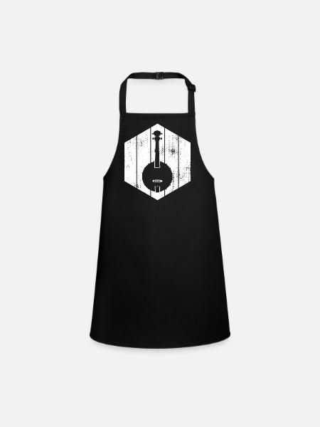 Banjo - Children's Apron - black - Front