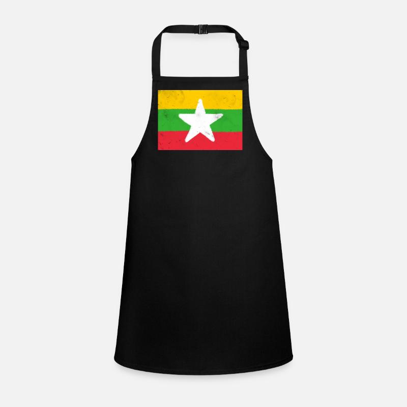 Flagge von Myanmar Schürze für Kinder