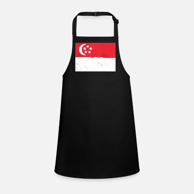 Drapeau de Singapour Tablier Enfant