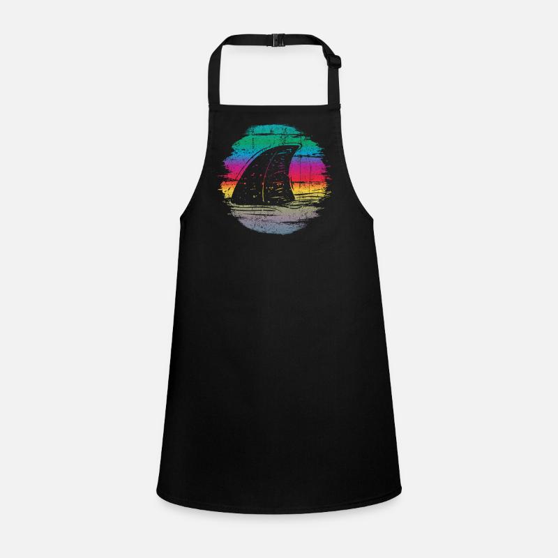 coucher de soleil surfer vague illustration Tablier Enfant