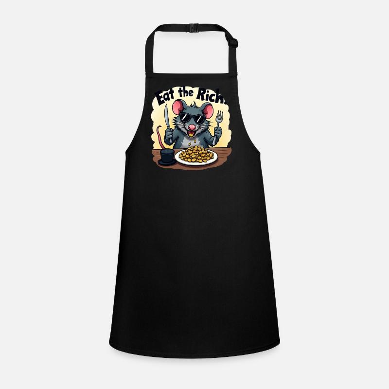 Rebellratte – Eat the Rich with a bite Children's Apron