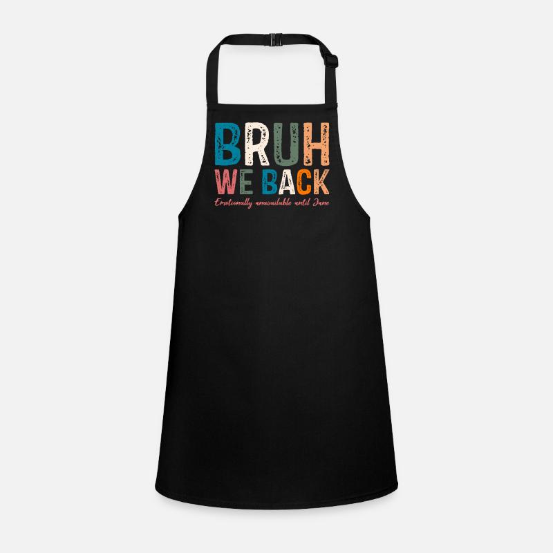 Whimsical Colourful Typography Design Children's Apron
