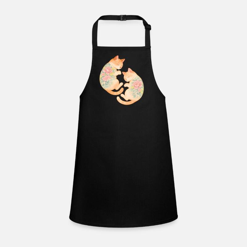 Twin Inked Cats – Floating Serenity Children's Apron