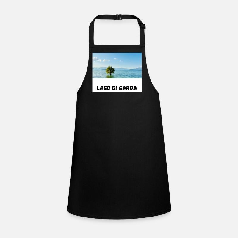 Lago di Garda design avec arbre dans l’eau Tablier Enfant