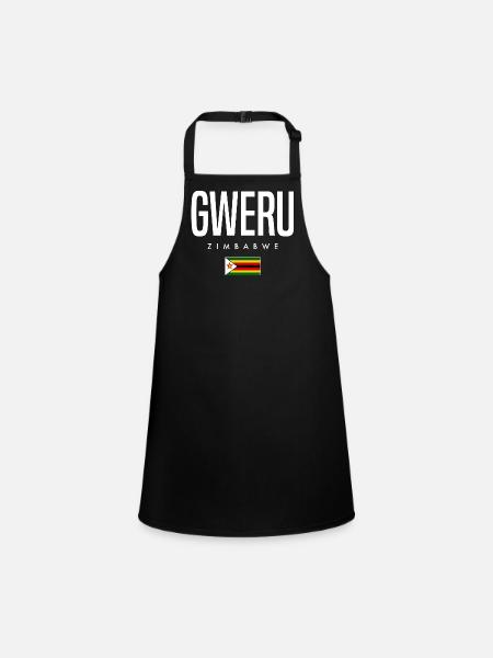 Gweru, Zimbabwe - Tablier Enfant - noir - Devant