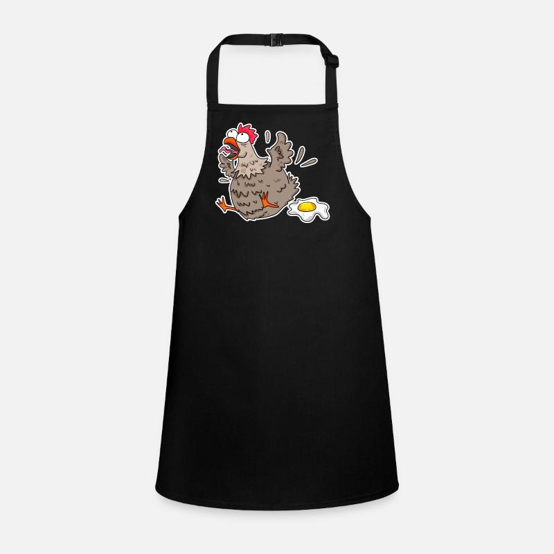 Poulet drôle avec oeuf dessin animé Tablier Enfant